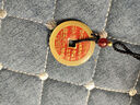 【龍虎山發(fā)貨】山鬼花錢(qián)吊墜道家真品古錢(qián)幣項鏈朱砂八卦銅錢(qián)飾品 祝?？?復古山鬼花錢(qián)4.5cm 純黃 曬單實(shí)拍圖