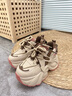 ZHR老爹鞋女內增高小個(gè)子休閑鞋女春秋厚底女鞋 KS55 杏色 37 曬單實(shí)拍圖