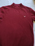 Manfredi poetry輕奢品牌純羊毛衫男圓領(lǐng)秋冬季新款套頭加厚保暖毛衣針織打底衣 酒紅領(lǐng)半高 XL （建議135-155斤） 曬單實(shí)拍圖