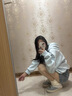 趣米樂(lè )韓系慵懶風(fēng)衛衣女裝秋冬季小個(gè)子加絨寬松顯瘦帽衫潮流百搭上衣服 藍色【常規款】 L 【建議100-120斤】 曬單實(shí)拍圖