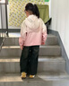 G.DUCKKIDS小黃鴨童裝兒童沖鋒衣女童外套秋裝2024新款時(shí)尚防風(fēng)漸變女孩衣服 粉色漸變沖鋒衣 160碼建議13~14歲【150-160cm】c 曬單實(shí)拍圖