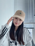 蘇木佰（SOMUBAY）韓版刺繡字母黑色棒球帽女春夏秋大頭圍顯臉小軟頂寬帽檐鴨舌帽子 卡其 M （56-58cm） 曬單實(shí)拍圖