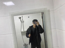 POUM美式復古重磅教練棉服飛行員硬漢夾克設計感機能戶外潮牌百搭外套 QYRJ-M5009黑色 XL 曬單實拍圖