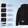 TOMMY HILFIGER【防潑水】秋冬男裝戶(hù)外休閑輕暖撼冬90鵝絨連帽羽絨服外套 黑色BDS M （推薦：135-150斤） 曬單實(shí)拍圖