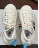 FILA 斐樂(lè )官方LAVA女鞋夏季帆布鞋休閑鞋板鞋小白鞋運動(dòng)鞋黑色鞋子 奶白-GD 37.5 曬單實(shí)拍圖