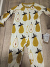 Milkbarn新生兒連體服寶寶長(cháng)袖包屁衣嬰兒春秋哈衣爬服連體衣 梨（連體服） 80cm (12-18m) 曬單實(shí)拍圖