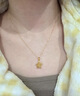中國黃金（CHINA GOLD）黃金項鏈星星足金吊墜五角星5G鏤空套鏈送女友老婆媽媽情人節(jié)禮物 星星吊墜+足金鏈（約3.7g） 曬單實拍圖