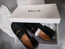 百麗（Belle）牛皮舒適樂(lè )福鞋女2025春新商場(chǎng)同款通勤百搭鞋D7E1DAA5 黑色 37 (235mm) 曬單實(shí)拍圖