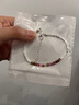 仿碎銀子手鏈女輕奢小眾精致高級(jí)感多巴胺彩色串珠手串配飾送禮物 彩色串珠銀色手鏈【單條裝】 曬單實(shí)拍圖