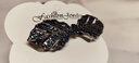 芠拉滿(mǎn)鉆小號發(fā)夾后腦勺頂夾發(fā)卡優(yōu)雅淑女頭飾半扎發(fā)一字夾韓國 7.0cm-復古水鉆羽毛發(fā)夾  A24-209 曬單實(shí)拍圖