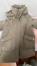 雪中飛2025新款中年媽媽羽絨服女中長(cháng)款中老年高貴加厚冬裝大碼外套 卡其色【可脫卸帽】 XL （170）建議100-110斤 曬單實(shí)拍圖