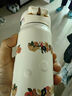 膳魔師（THERMOS）保溫杯真空不銹鋼浮雕印花保溫保冷水杯 JNR-400-WH 400ml 白色 曬單實(shí)拍圖