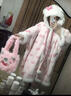 hellokitty睡袍珊瑚絨連帽睡衣女冬季加絨加厚學(xué)生保暖居家服外穿 3219-凱蒂貓印花睡袍【睡袍】 XL 【建議體重126-135】 曬單實(shí)拍圖