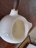陶立方 白瓷木柄側(cè)把茶壺中國(guó)白玉瓷茶壺陶瓷泡茶壺側(cè)把泡茶器家用茶具玉瓷側(cè)把壺功夫茶具配件 玉瓷西施側(cè)把壺 曬單實(shí)拍圖