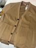 哈吉斯（HAZZYS）男裝休閑外套針織開(kāi)衫夾克ASVZU0BCX44 淺卡其色LK 180/100A50 曬單實(shí)拍圖