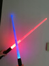 躍越激光劍星球大戰可伸縮光劍發(fā)光玩具熒光棒激光棒閃光棒二合一七彩 2支-藍+藍/無(wú)聲-可合體 原力 曬單實(shí)拍圖