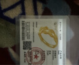 中國黃金（CHINA GOLD）黃金穗穗平安戒指女士足金麥穗指環(huán)手飾七夕情人節(jié)生日禮物送老婆 麥穗戒指 約1.8g【多退少補】 曬單實拍圖