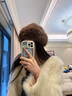 CRANTA KOMEIA帽子女秋冬毛絨漁夫帽仿皮草貂毛顯臉小雷鋒帽生日禮物送女生女友 咖啡色 高級感送老婆女朋友實(shí)用高檔 曬單實(shí)拍圖