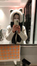 目丸狐貍耳朵冬季女帽子圍巾手套一體毛絨可愛(ài)保暖圍脖女毛線(xiàn)帽三件套 曬單實(shí)拍圖