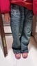 卡兔藍貓（KATULANMAO）女童牛仔褲春秋款2024新款兒童秋裝女孩直筒闊腿褲大童秋季長褲子 深藍色 150 曬單實拍圖