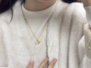 中國黃金CHINA GOLD奶瓶黃金項鏈足金和田玉吊墜七夕情人節(jié)禮物送女友老婆生日實用 足金奶瓶和田玉吊墜贈S925鏈 曬單實拍圖