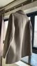 皮爾卡丹（pierre cardin）秋冬雙面羊絨大衣女中長(zhǎng)款娃娃領(lǐng)直筒小個(gè)子純羊毛呢外套 混咖色 M 曬單實(shí)拍圖