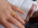 千影珠寶黃金戒指9999足金實(shí)心素圈男女款真金指環(huán)活口結婚首飾送媽媽 約3.46-3.6g(含工費28) 曬單實(shí)拍圖
