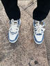 回力（Warrior）情侶鞋2026春秋新款厚底板鞋子男女同款百搭爆款運動(dòng)休閑鞋男 米藍 42 曬單實(shí)拍圖