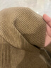 德瑪納纖絨紗淑女兩件套冬高領(lǐng)蝙蝠袖上衣半身裙套裝女時(shí)尚 核桃卡 XL  曬單實(shí)拍圖