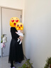 VEROMODA七夕禮物連衣裙2025春季新款真兩件針織網(wǎng)紗A擺優(yōu)雅325146005 黑色 175/92A/XL 曬單實(shí)拍圖