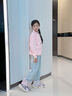 愛邁尼 AMENCL女童國風套裝2025春秋新款兒童女孩新中式衛(wèi)衣褲子兩件套春季時髦 4906粉色衛(wèi)衣+13108牛仔褲 150 cm 曬單實拍圖
