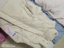 鴨鴨（YAYA）保暖輕薄羽絨服女馬甲短款外穿馬夾女士鴨絨外套冬裝KXM 米白色 M 曬單實(shí)拍圖