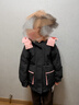 笛莎官方童裝女童羽絨服2024年冬季新款青少年中長(zhǎng)款連帽羽絨服 黑色 150 曬單實(shí)拍圖