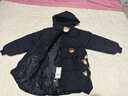 G.DUCKKIDS女童羽絨棉服冬款2025新款女寶寶加厚洋氣中長(zhǎng)款冬裝外套 黑色 150 曬單實(shí)拍圖
