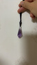 恰好石光在 紫水晶吊墜原石六棱柱紫水晶靈擺飾品六芒星星空石項鏈毛衣鏈 曬單實(shí)拍圖