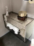 德國進(jìn)口紙巾盒馬桶洗臉巾收納盒免打孔盒子廁所浴室壁掛抽紙盒 透明冰川紋【壁掛臺面雙用】 曬單實(shí)拍圖