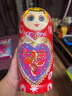 莊子然俄羅斯套娃10層桃心彩繪生日禮物擺件兒童玩具六一兒童節(jié)禮物 10層套娃 曬單實拍圖