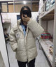 凡小如羽絨棉服女2024新款外套保暖防寒短款加厚小個(gè)子韓版寬松面包服 米白色 M 【建議100-125斤】 曬單實(shí)拍圖