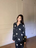 GP Memory周深白鹿同款睡衣女印花小狗法斗夏季情侶家居服生日禮物禮盒裝 黑色小狗【長(zhǎng)袖長(zhǎng)褲】ins卡通風(fēng) L 女款【推薦100-120斤】 曬單實(shí)拍圖
