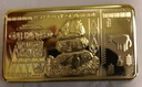 津巴布韋100萬億錢幣紀念幣方形鍍金塊方形金條金塊紀念硬幣 曬單實拍圖