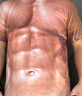 管晨腹肌衣服創(chuàng)意搞笑肌肉3d仿真潮男短袖T恤3D立體個(gè)性假胸衫 小豆色 發(fā)光肌肉短袖 L 65-75kg 曬單實(shí)拍圖