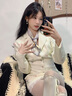 viney真絲絲巾100%桑蠶絲春夏絲綢小方巾生日禮物送老婆媽媽長輩 【米色】實用高級感品牌實用長輩母親絲巾 曬單實拍圖