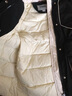 鴨鴨羽絨服女中長(cháng)款冬季新款工裝撞色韓版派克服官方高端收腰顯瘦外套 黑色 S 曬單實(shí)拍圖