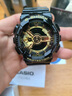 卡西歐（CASIO）黑金手表gshock黑白賽車冰韌運(yùn)動(dòng)時(shí)尚學(xué)生防水送男友七夕禮物腕表 GA-110GB-1A潮流黑金 曬單實(shí)拍圖