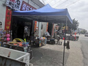 歌途樂(lè)遮陽(yáng)棚頂布 戶外帳篷加厚四方傘布防雨四角遮陽(yáng)篷布折疊防曬頂布 2.5x2.5米【加厚600D-頂布】藍(lán)色 曬單實(shí)拍圖