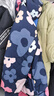 鴨鴨兒童羽絨服2025新款連帽新款中大童女童保暖加厚外套 藏青160 曬單實(shí)拍圖