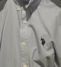 U.S. POLO ASSN.短袖襯衫男夏季純棉商務(wù)休閑寬松免燙男士上衣襯衣淺藍(lán)2XL 曬單實(shí)拍圖