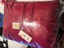 托瑪菲連帽羽絨棉服女裝2025新款冬季中長(cháng)款棉衣外套冬天過(guò)膝棉襖面包服 酒紅色 L 碼 曬單實(shí)拍圖