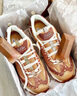斯凱奇（Skechers）秋冬季圣誕姜餅限定鞋女子復(fù)古羊羔加絨棉鞋熊貓鞋休閑老爹鞋 棕褐色/棕色-TNBR 38 曬單實拍圖
