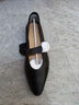 妙麗（Millies）羊皮尖頭瑪麗珍女鞋小皮鞋女平底時(shí)尚百搭法式舒適單鞋 黑色 36  曬單實(shí)拍圖